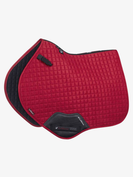 LeMieux Suede Close Contact Saddle Pad - CHILLI - Vision Saddlery