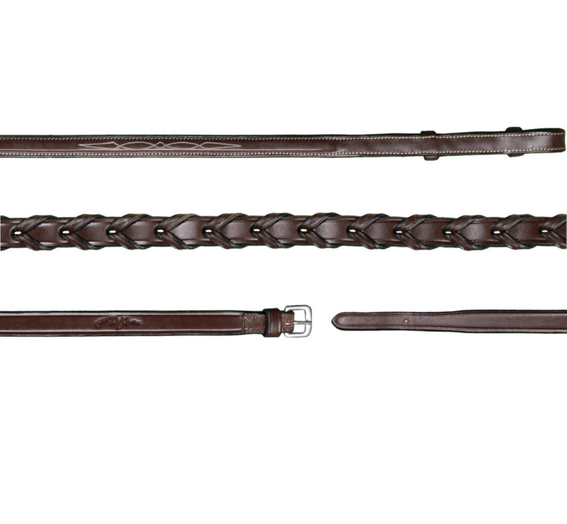 Dy'on US Collection 1/2" Laced Reins - Vision Saddlery