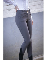 Penelope Rocky Breeches - Dark Grey - Vision Saddlery
