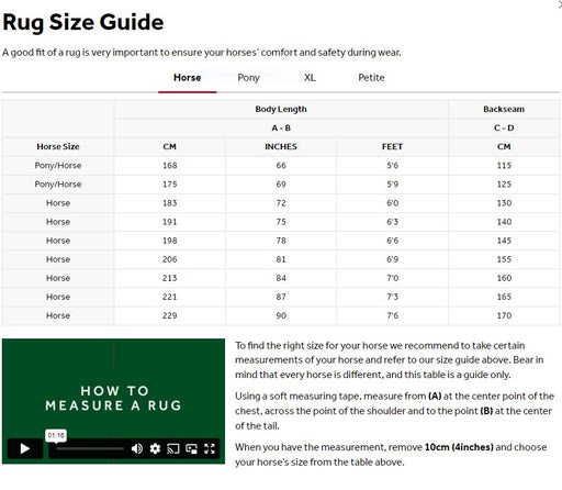 Size guide - Rich and Boasty