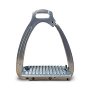 Horse Tech Aluminum Stirrup Irons with Magnet and Side Arm Release, SILVER - Vision Saddlery