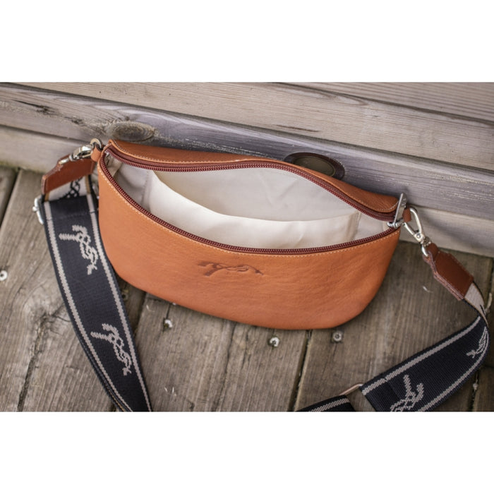 Penelope Leather Smile Fanny Pack