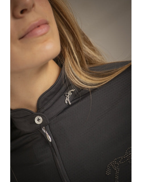 Penelope Techpy Long Sleeve Polo - Vision Saddlery