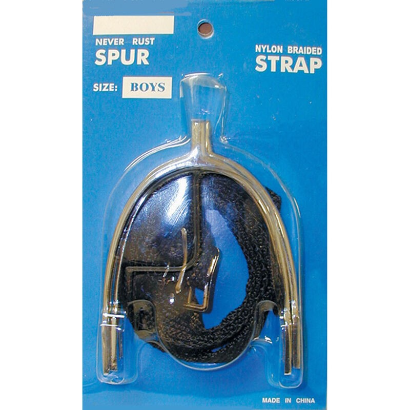 Child's Never Rust Spurs w/ Nylon Straps  - 1/2" - Vision Saddlery