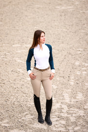 TKEQ SLOAN Long Sleeve Competition Top - GULF STREAM - Vision Saddlery