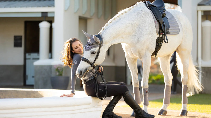 *CLEARANCE* LeMieux Suede Dressage Saddle Pad Grey