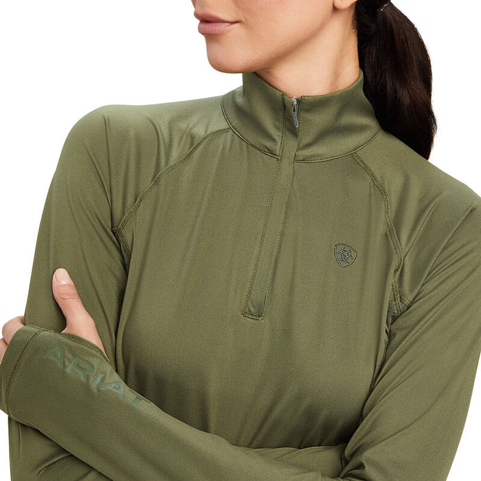 Ariat Lowell 2.0 1/4 Zip Top - FOUR LEAF CLOVER - Vision Saddlery