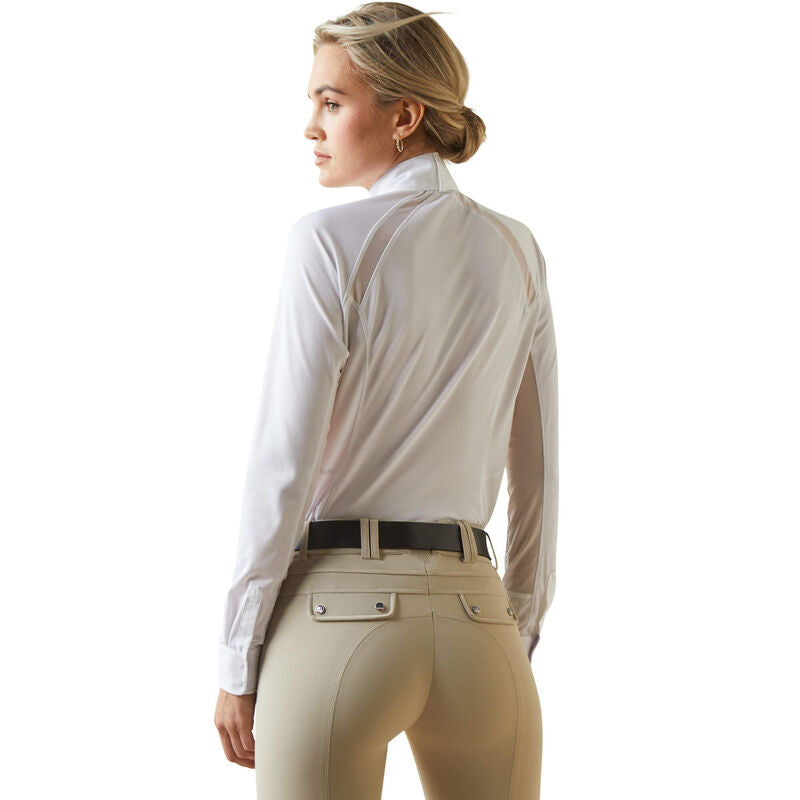 Ariat Women's Sunstopper 2.0 Show Top - WHITE/FLYNN - Vision Saddlery