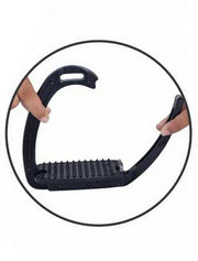Horse Tech Super Safety Aluminum Stirrup Irons with Magnet, SILVER - Vision Saddlery