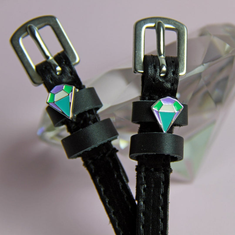 ManeJane Spur Straps with Charm - VARIOUS PATTERNS - Vision Saddlery