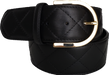 Tailored Sportsman Leather Quilted Belt - BLACK - Vision Saddlery