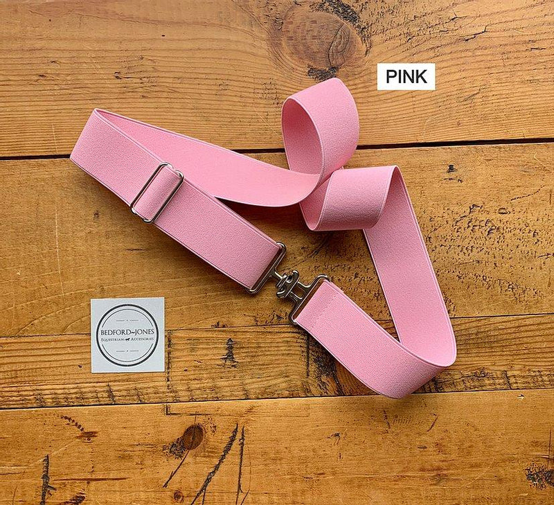 Bedford Jones Belt -Pink with Silver Surcingle 1.5" - Vision Saddlery