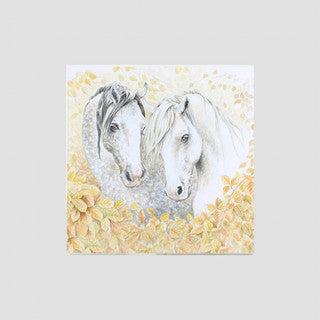 Greeting Card - "Pair of Gray Horses" - Vision Saddlery