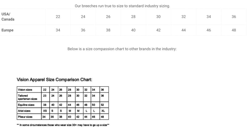Vision Apparel, The Show Breech II - Vision Saddlery