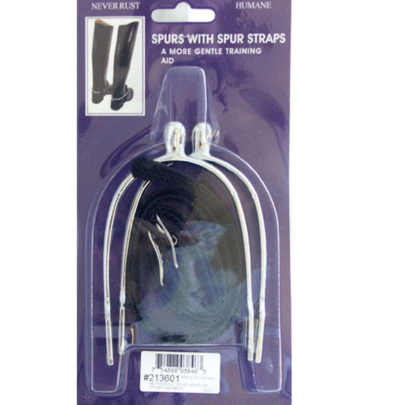 Humane Never Rust Spur Pack with Nylon Spur Straps - Vision Saddlery
