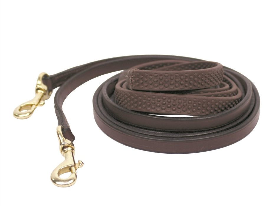 Nunn Finer Soft Grip Draw Reins with Snaps - Vision Saddlery