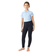 Horze Yana Kids Knee Patch Tights - DARK NAVY - Vision Saddlery