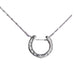 Uniquely Equine Single Horseshoe Sterling Silver Necklace - Vision Saddlery