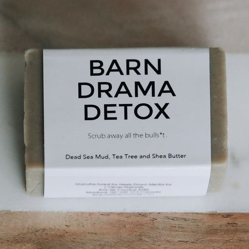 Soap for Dirty Equestrians - BARN DRAMA DETOX (Dead Sea Mud, Tea Tree, Shea Butter) - Vision Saddlery