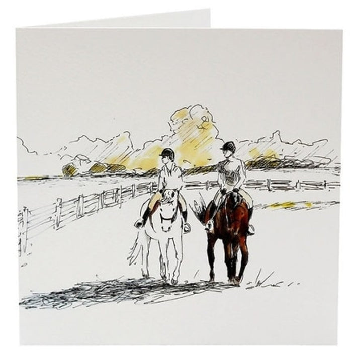 Greeting Card - "Riding Out with Friends" - Vision Saddlery