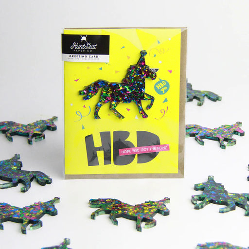 Hunt Seat Paper Co. "Happy Birthday" Charm Greeting Card - Vision Saddlery