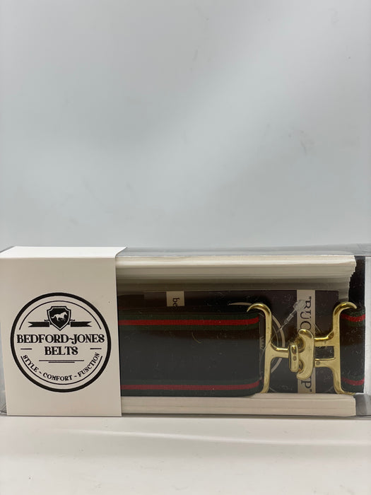 Bedford Jones Belt - Designer Stripes with Gold Surcingle 1.5" - Vision Saddlery