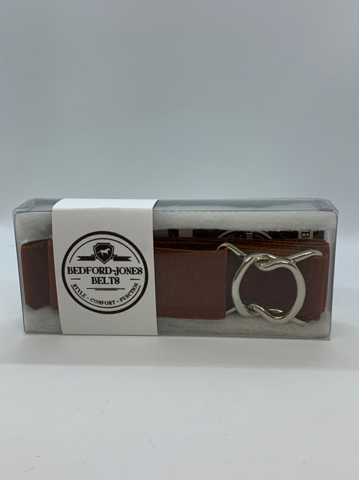 Bedford Jones Belt - Rust with Silver Swizzle 1.5" - Vision Saddlery