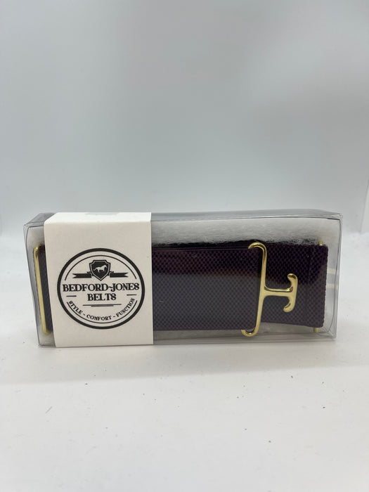 Bedford Jones Belt - Purple with Gold Surcingle 2.0" - Vision Saddlery