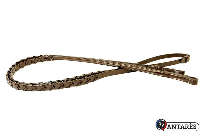 Antares Laced Leather Reins - Vision Saddlery