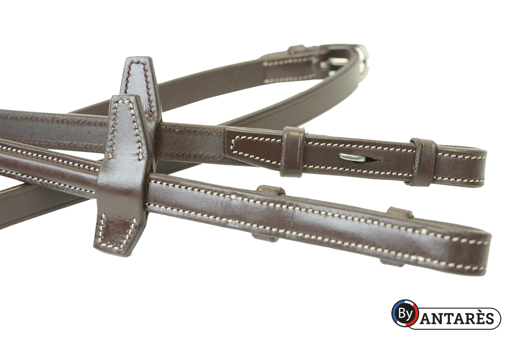 Antares Raised Fancy Rubber Reins - Vision Saddlery
