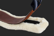 Antares Signature Hunter Girth with Removable Synthetic Sheepskin Liner - Vision Saddlery