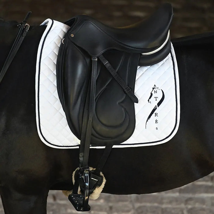 Antares Dressage Saddle Pad - WHITE - Vision Saddlery