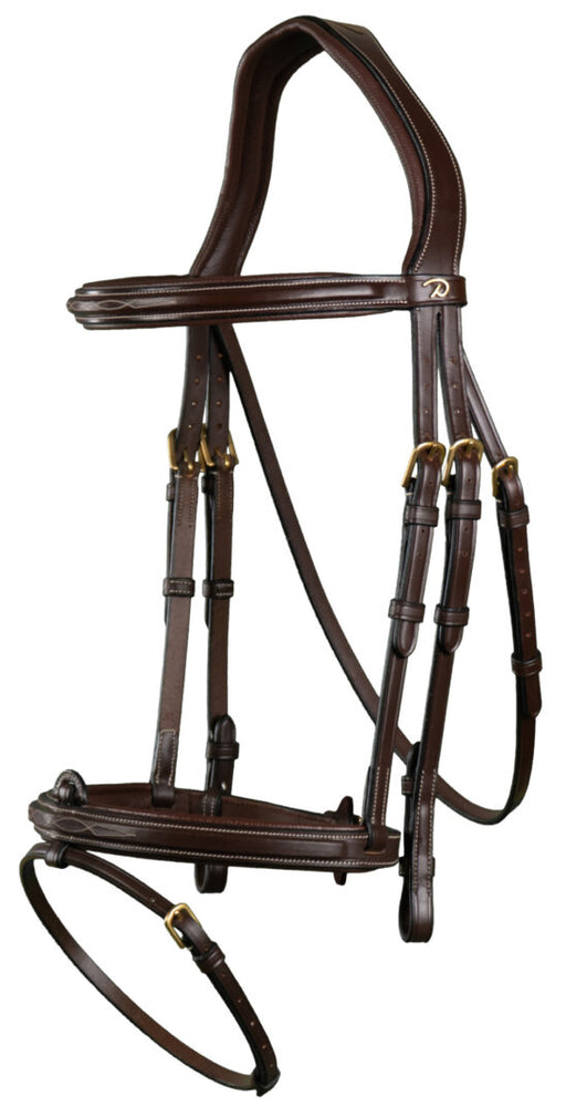 Dy'on D Collection Flash Noseband Bridle - Vision Saddlery