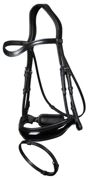 Dy'on Working Collection Large Crank Flash Noseband Bridle - 2 Colours - Vision Saddlery