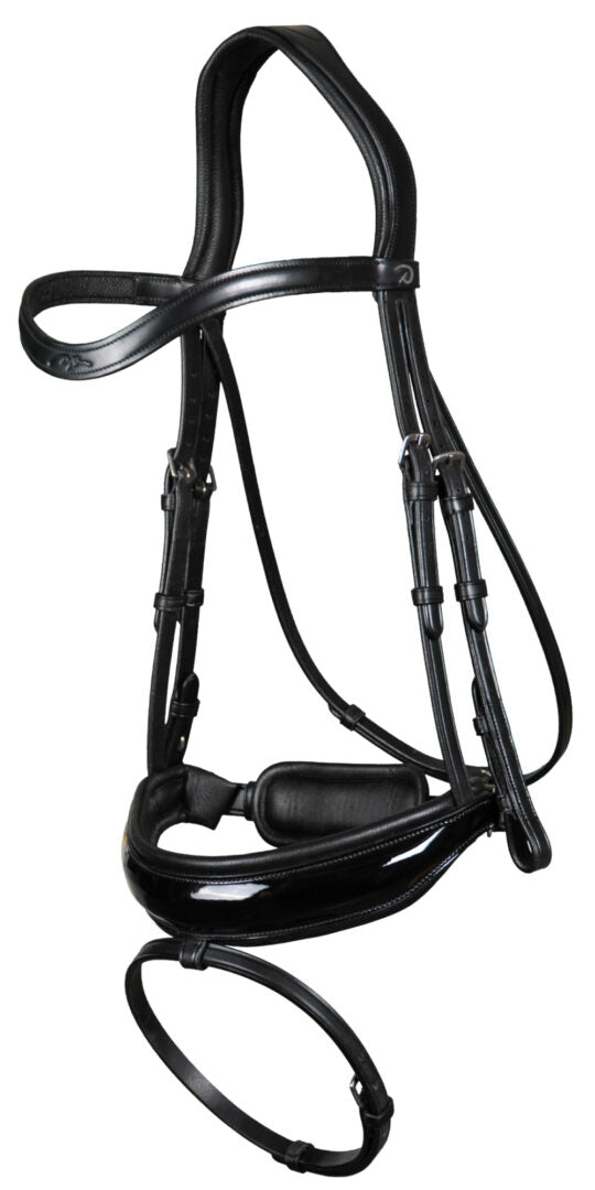 Dy'on Working Collection Large Crank Flash Noseband Bridle - 2 Colours - Vision Saddlery