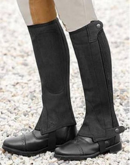 Can-Pro Suede Children's Half Chaps - Vision Saddlery