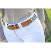 Penelope Pearl Belt - BRANDY - Vision Saddlery