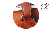 FreeJump Classic Wide Stirrup Leathers-Havana - Vision Saddlery