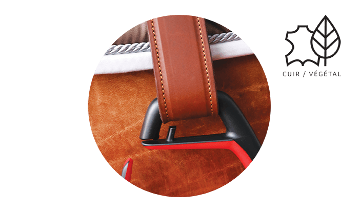 FreeJump Classic Wide Stirrup Leathers-Havana - Vision Saddlery