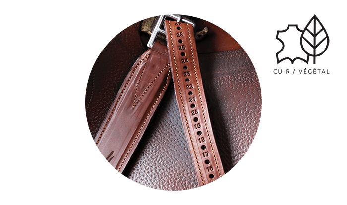 FreeJump Classic Wide Stirrup Leathers-Havana - Vision Saddlery