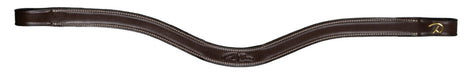 Dy'on D Collection Flat Leather V-Shaped Browband - Vision Saddlery