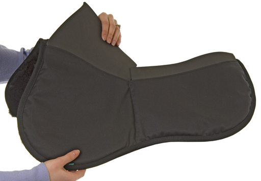 NuuMed HiWither 2-Pocket Shimmable Half Pad with Wool - Vision Saddlery