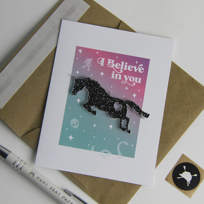 Hunt Seat Paper Co. "I Believe in You" Charm Greeting Card - Vision Saddlery