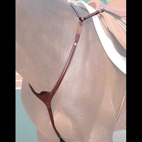 Dy'on New English Collection Bridge Breastplate w/ Running Att - Vision Saddlery