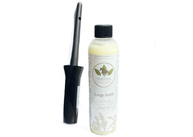 Purvida Polish Hoof Oil with Brush Applicator - Vision Saddlery