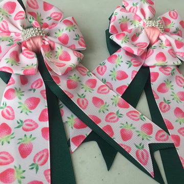 My Barn Child Show Bows - Strawberry Patch - Vision Saddlery