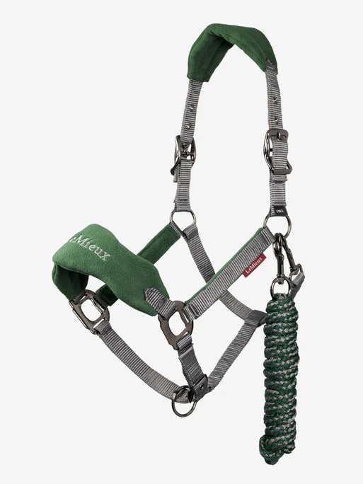 LeMieux Vogue Headcollar and Leadrope - HUNTER GREEN - Vision Saddlery