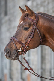 Dy'on New English Collection Gag Cheek Pieces - Vision Saddlery