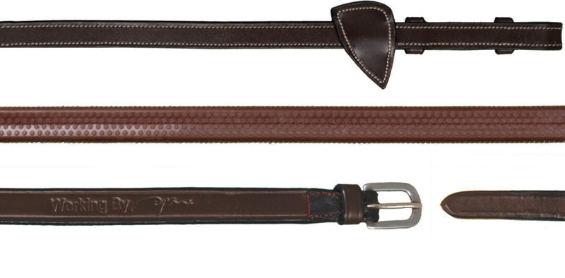 Dy'on Working Collection Rubber Reins - 2 Colours - Vision Saddlery