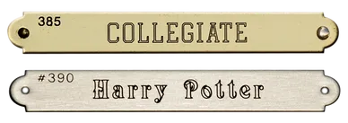 Nameplate #385 and #390 - Vision Saddlery